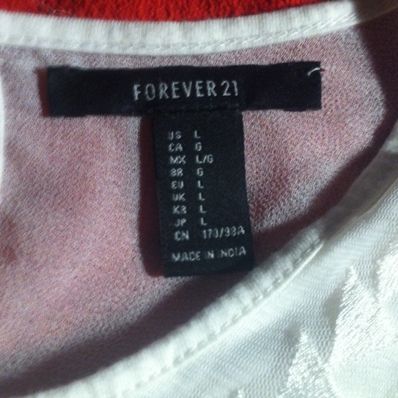😍NWOT Forever 21 white top💖 - Picture 3 of 4